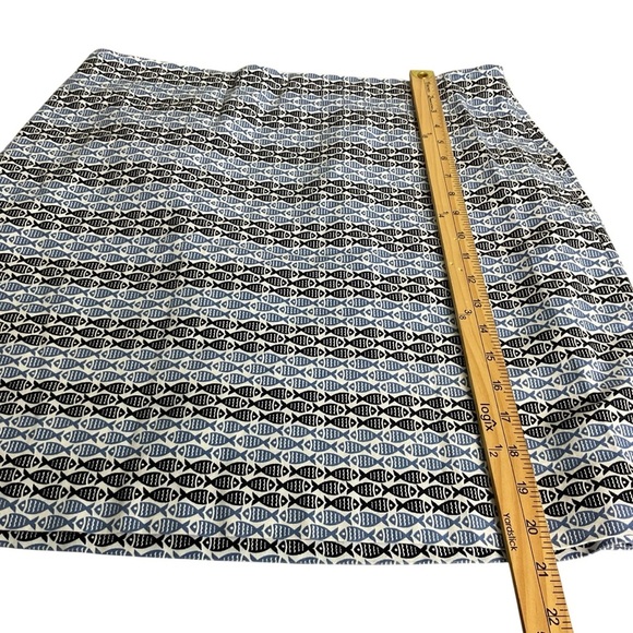 Talbots Black and White Geometric Pencil Skirt - Picture 4 of 6